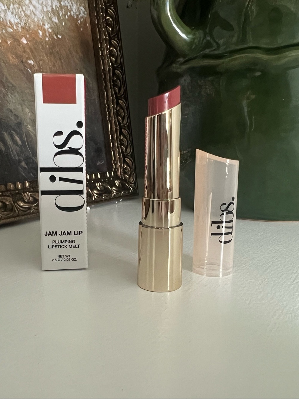 dibs. Jam Jam Lip Plumping Lipstick Melt — Rose Mauve